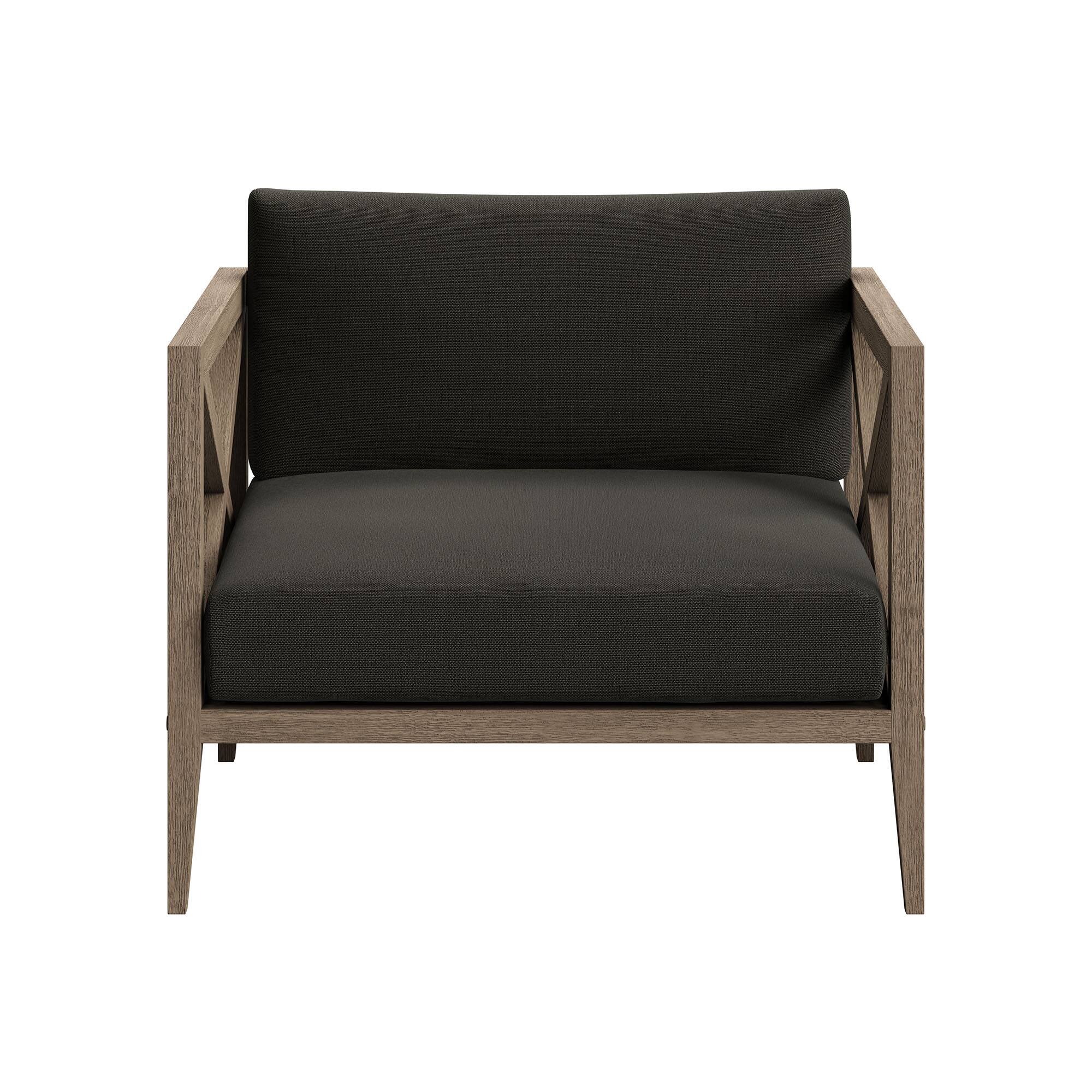 Alt View 4. Modway - Northlake Outdoor Teak Armchair by Modway - Weathered Gray Flint.