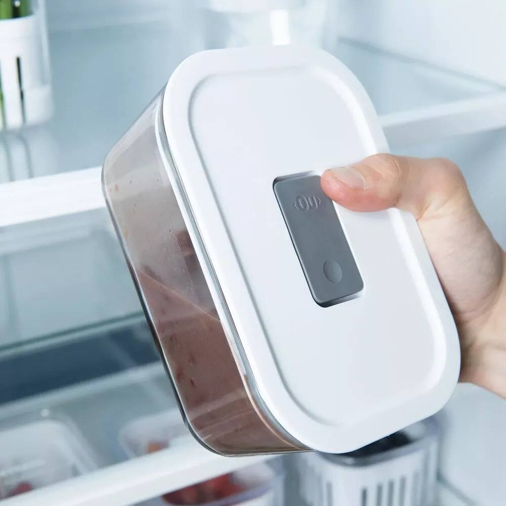 Alt View 6. OU - OU Glass Food Storage Container Set 36pc with Microwave Valve (set of 18) Microwave & Freezer Safe.