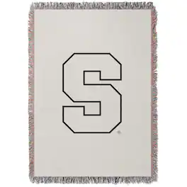 Chad & Jake - Syracuse Orange Woven Blanket - White