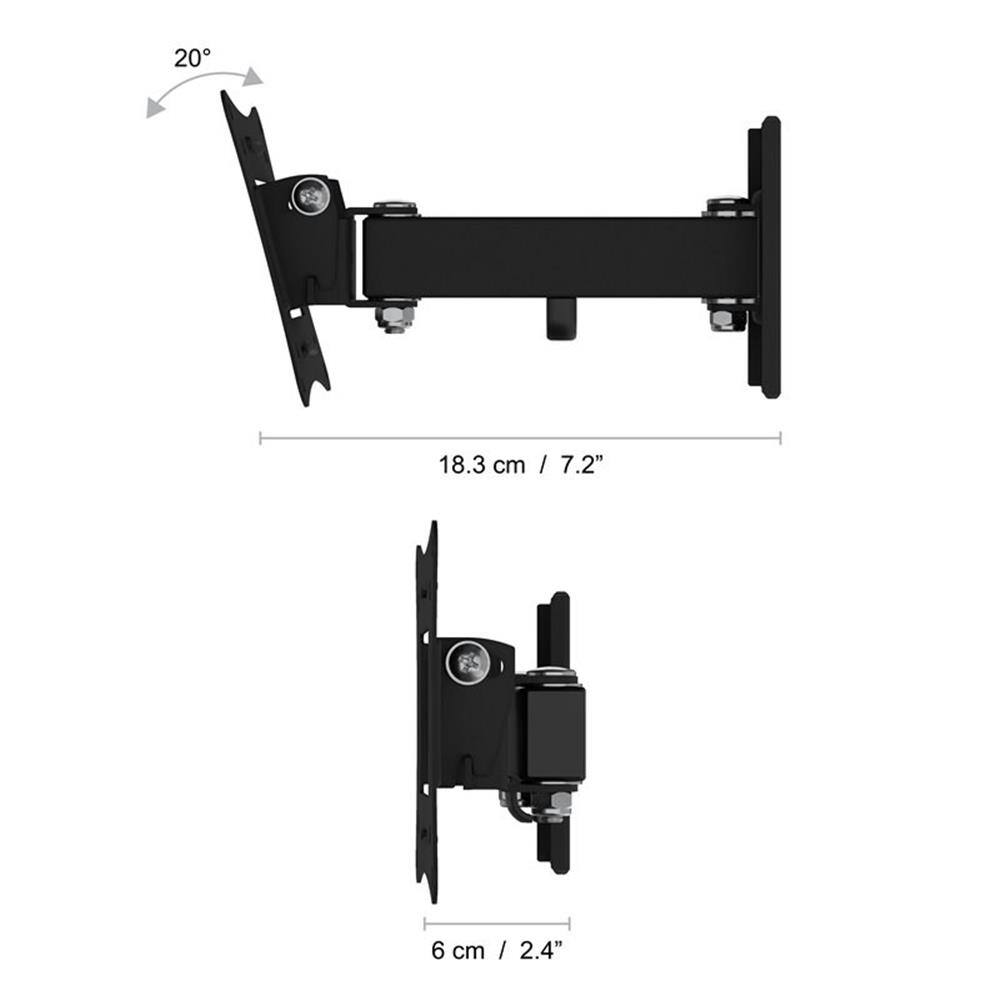 20°

18.3 cm / 7.2"

6 cm / 2.4"