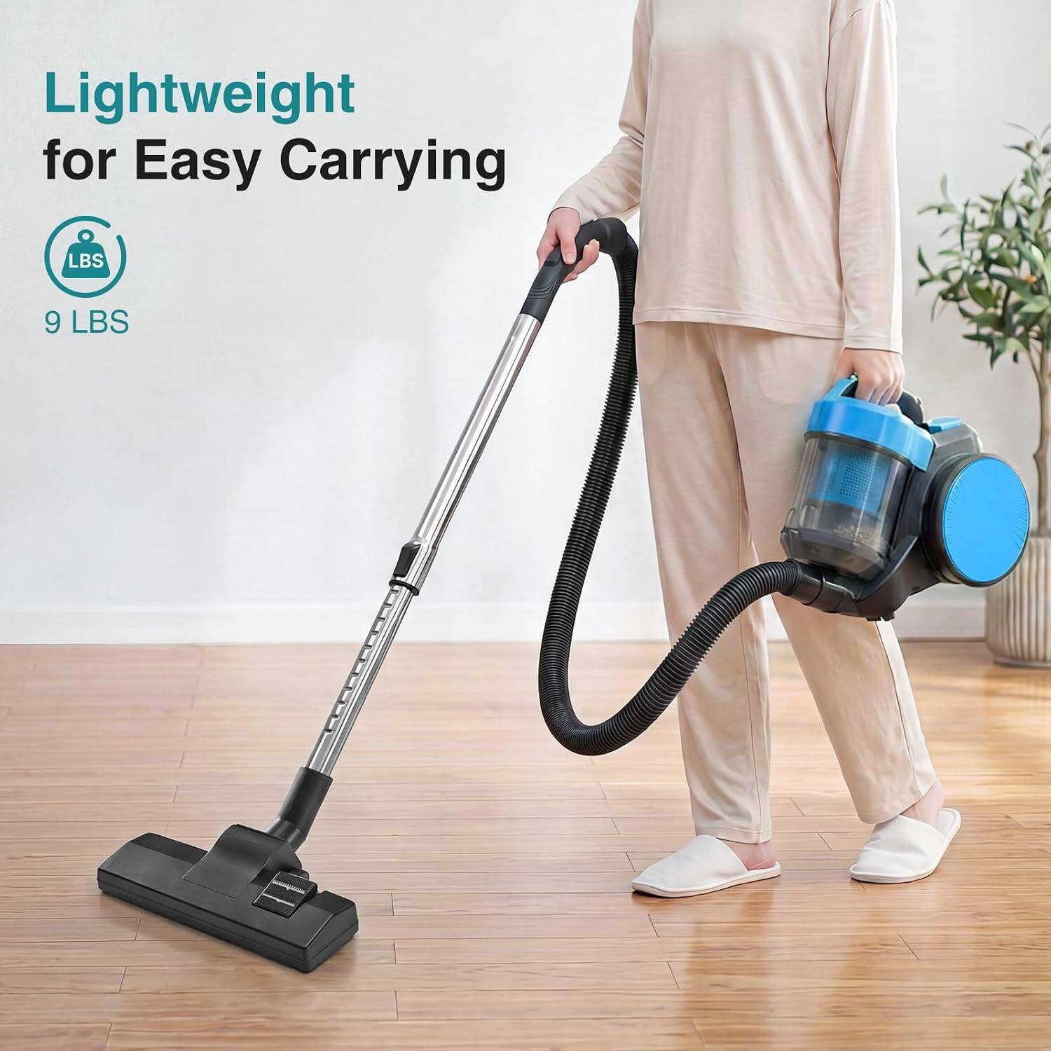 Lightweight for Easy Carrying  
LBS 9 LBS
