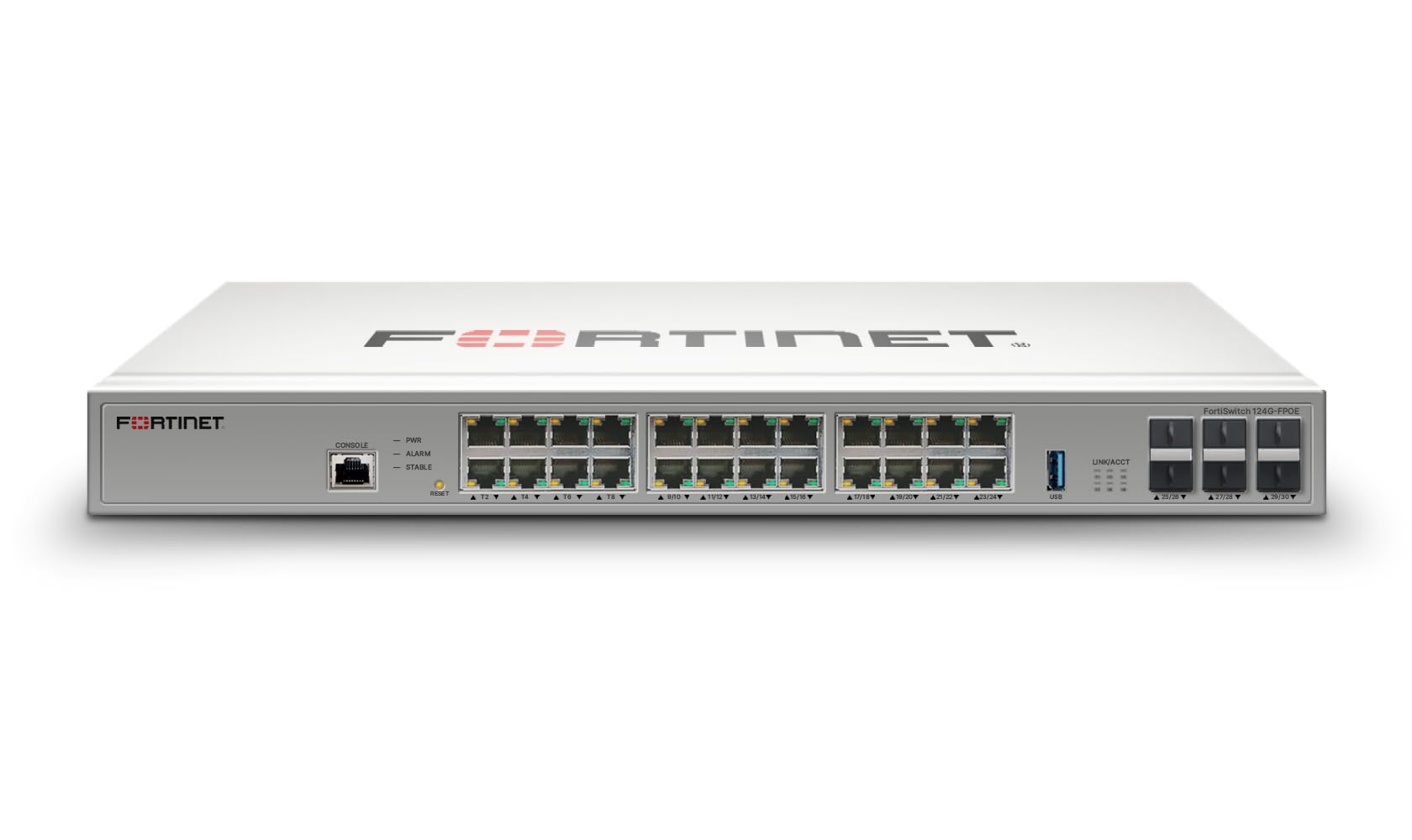 FORTINET  
F RTINET  
CONSOLE  
PART ALARM STABLE  
UNK/ACCT  
FortiSwitch 124G-FPOE  
115  

EXT  
TOUTED  
LIVIEY  
20.20%  
ACTORAL  
CREST  
-  
25.726  
2028  
2019
