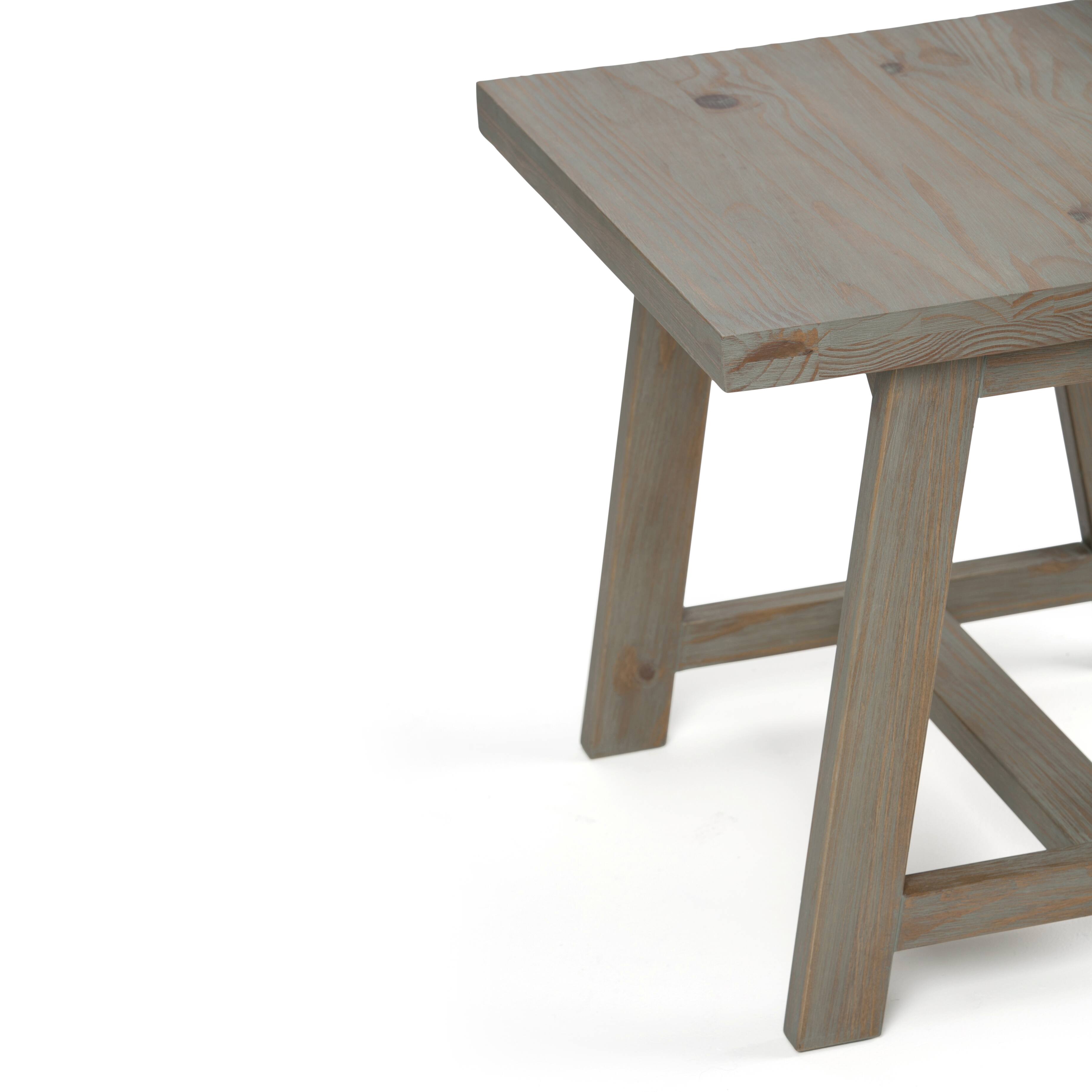 Alt View 13. Simpli Home - Sawhorse End Table - Distressed Grey.