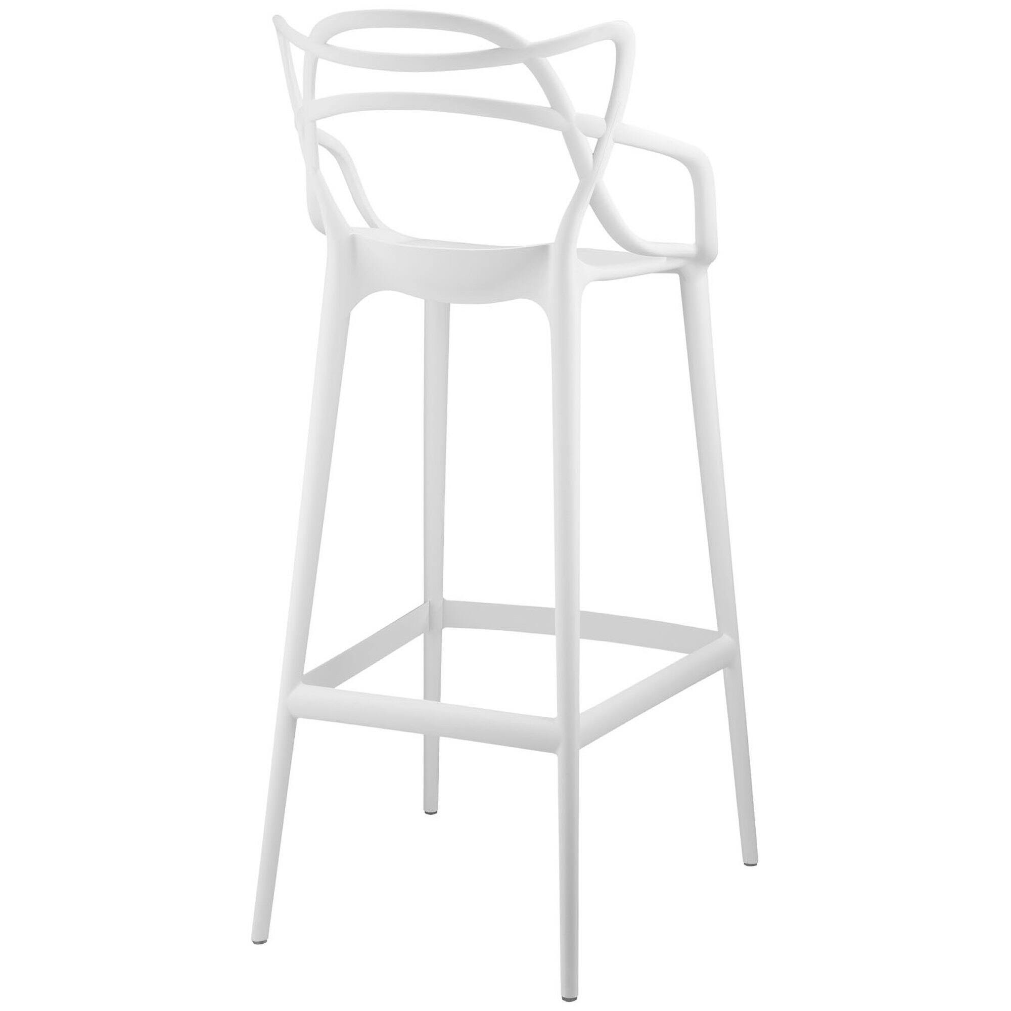 Left. Modway - Entangled Bar Stool Set of 2 by Modway - White.