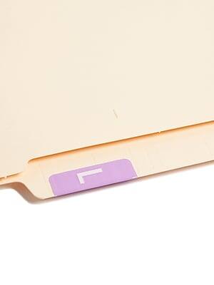 Alt View 1. Smead - Smead AlphaZ ACCS Identification & Color Coding Label, L, Purple/White, 100/Pack (67182) - Purple.