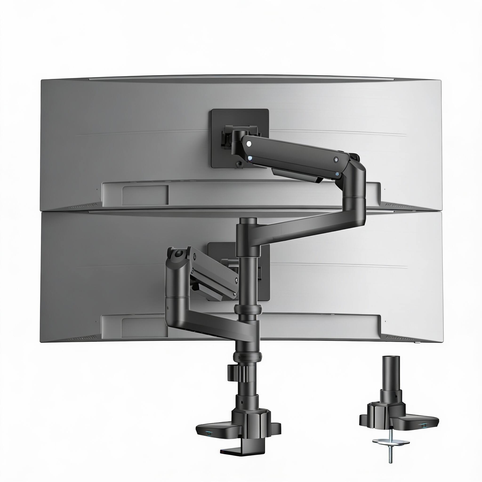 Black L-Ultrawide Dual Arms 16x12 inch