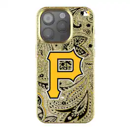Keyscaper - MLB - Pittsburgh Pirates Paisley Bling iPhone Case - 15 - Gold