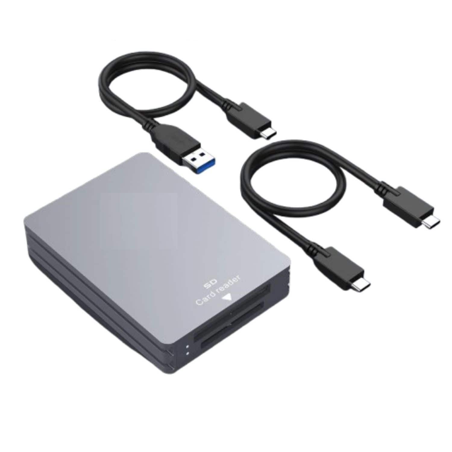 Stock Preferred - Type B & SD Dual-Slot Card Reader – USB 3.1 Gen 2, 10Gbps - Black