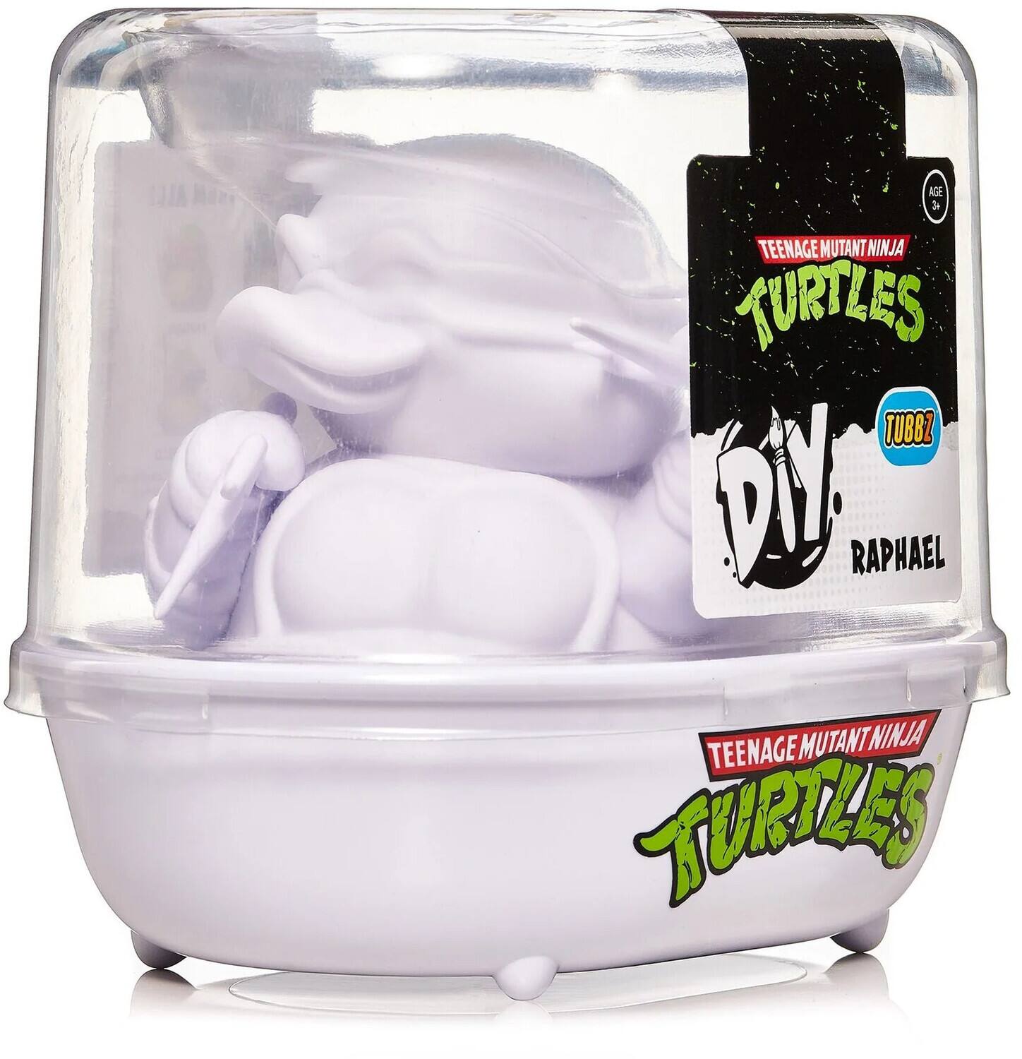 The text on the image is: "AGE TEENAGE MUTANT NINJA TURTLES TUBBZ DIY RAPHAEL TEENAGE MUTANT NINJA TURTLES."