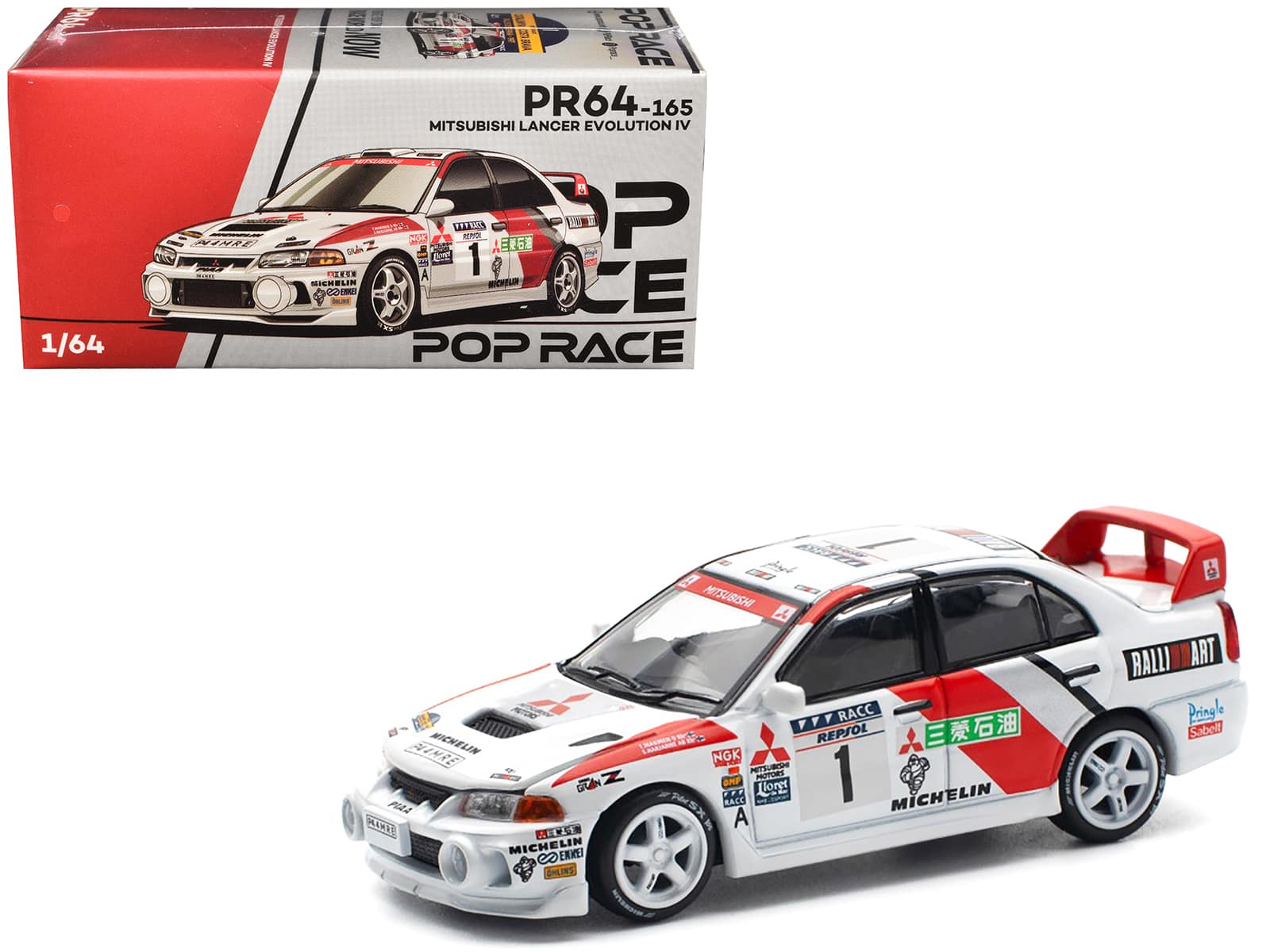 "Mitsubishi Lancer Evolution IV RHD #1 Winner ""Rally de Catalunya"" (1997) 1/64 Die Cast Model Car by Pop Race" price history on PriceWatchPro