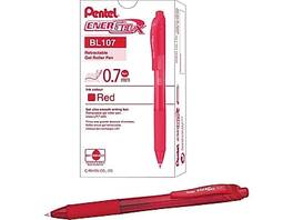 Pentel - EnerGel-X Retractable Gel Pens, Medium Point, 12/Pack - Red Ink