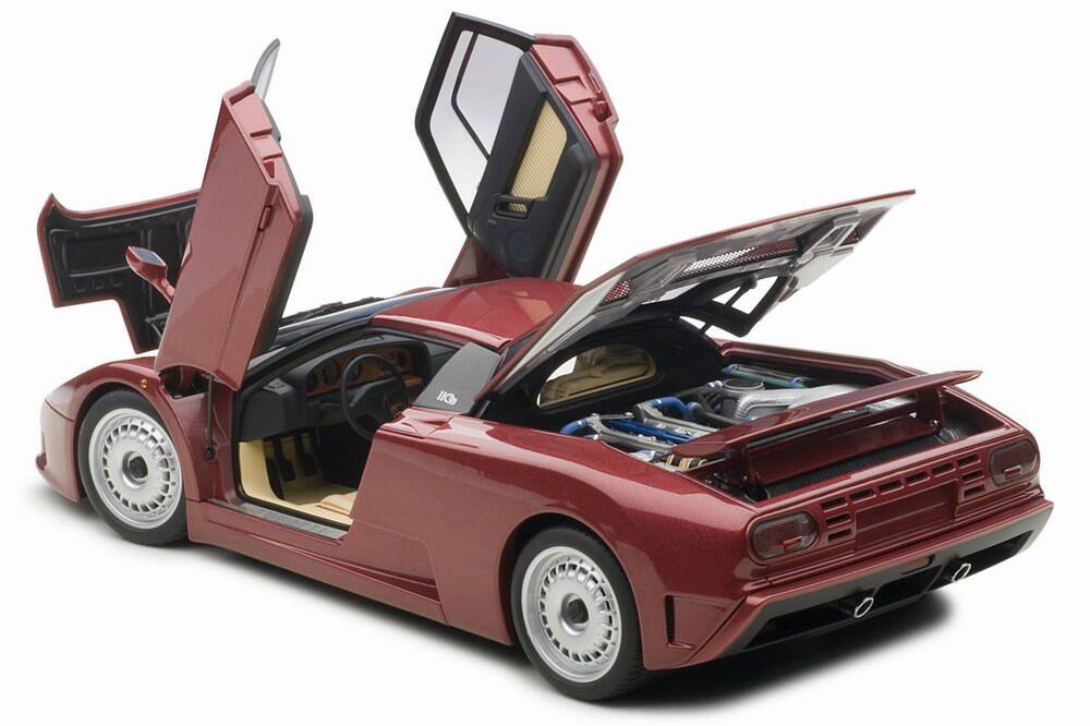 Alt View 1. Autoart - Bugatti EB110 GT Dark Red 1/18 Diecast Car Model by Autoart.