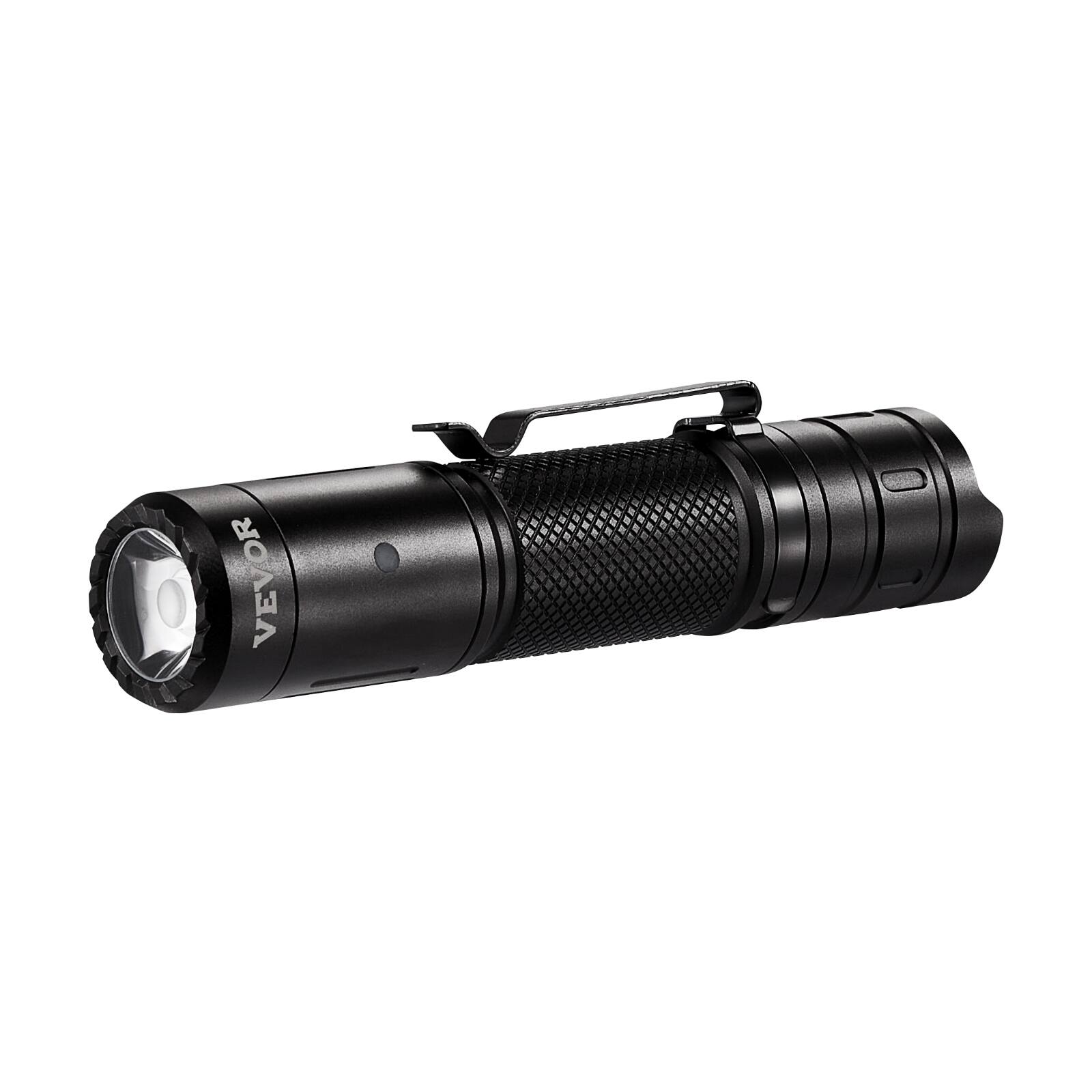 Alt View 5. VEVOR - Rechargeable Flashlight, High Lumens LED Flashlight with 6 Lighting Modes, IP66 Waterproof Handheld Flash Light - Black.