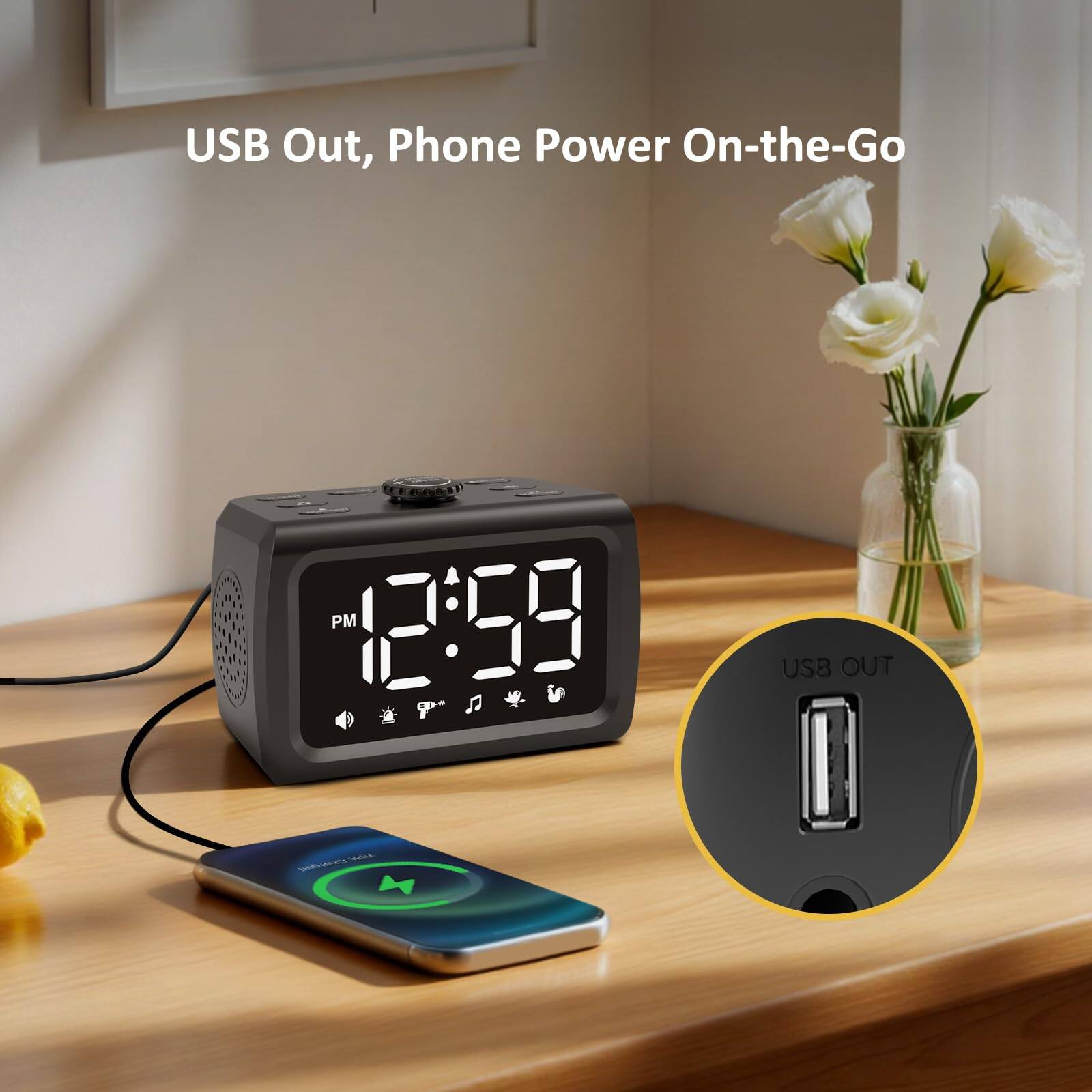 USB Out, Phone Power On-the-Go

USB OUT