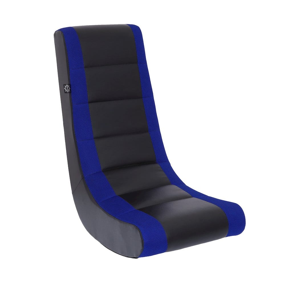 Crew - Classic Video Rocker Floor Gaming Chair - Black/Blue price history on PriceWatchPro