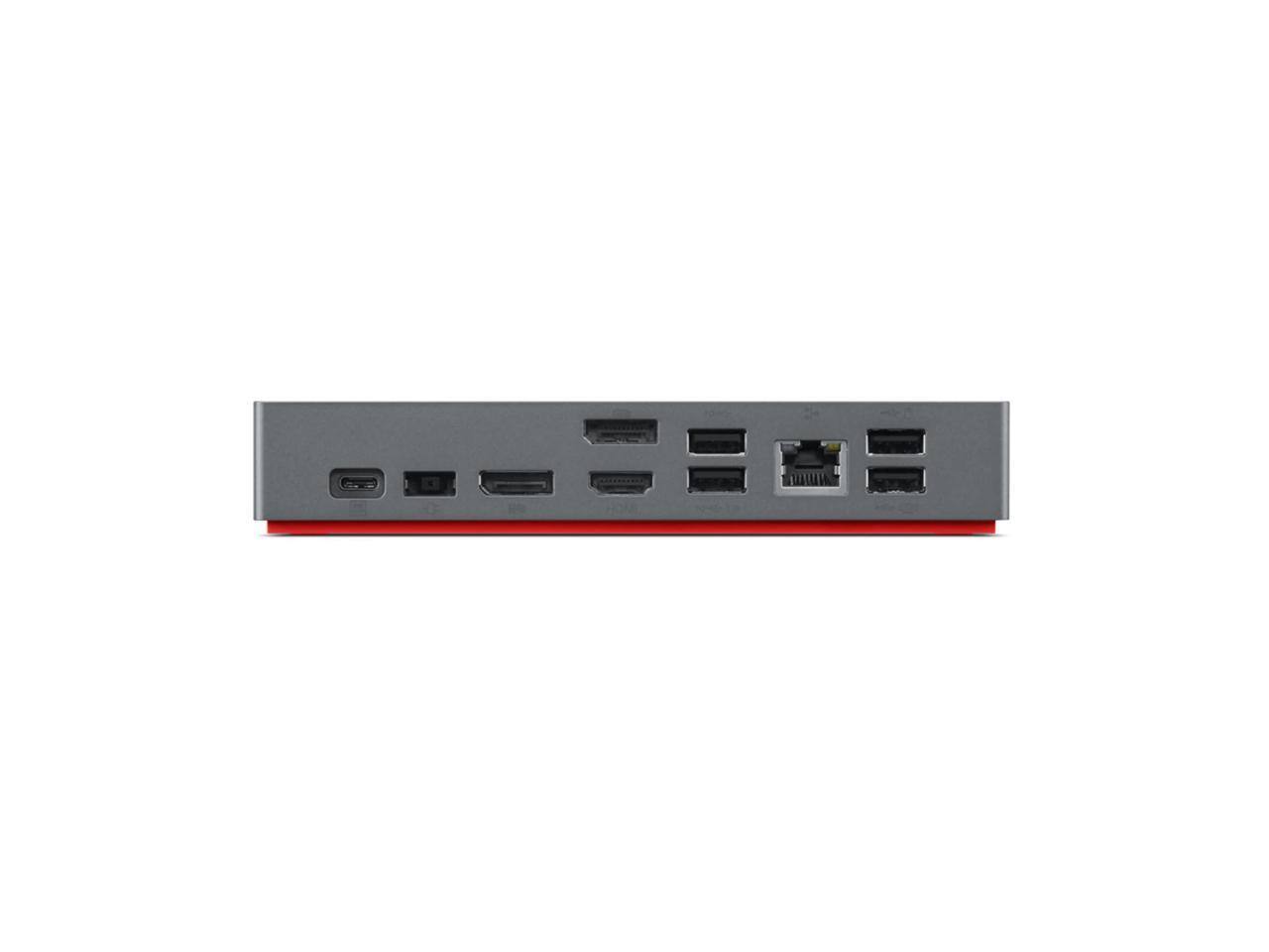 Alt View 3. Lenovo - Lenovo ThinkPad Dock - 135W, USB-C, 3 Displays, USB 2.0, USB-A, HDMI, DisplayPort.