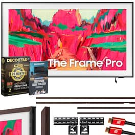 Samsung - 65" The Frame Pro Neo QLED 4K TV LS03FW (2025) + Brown Bezel & 26-Month Warranty Protection Bundle
