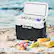 Alt View 17. Costway - 42 QT Portable Car Refrigerator Dual-Zone Car Cooler - White.