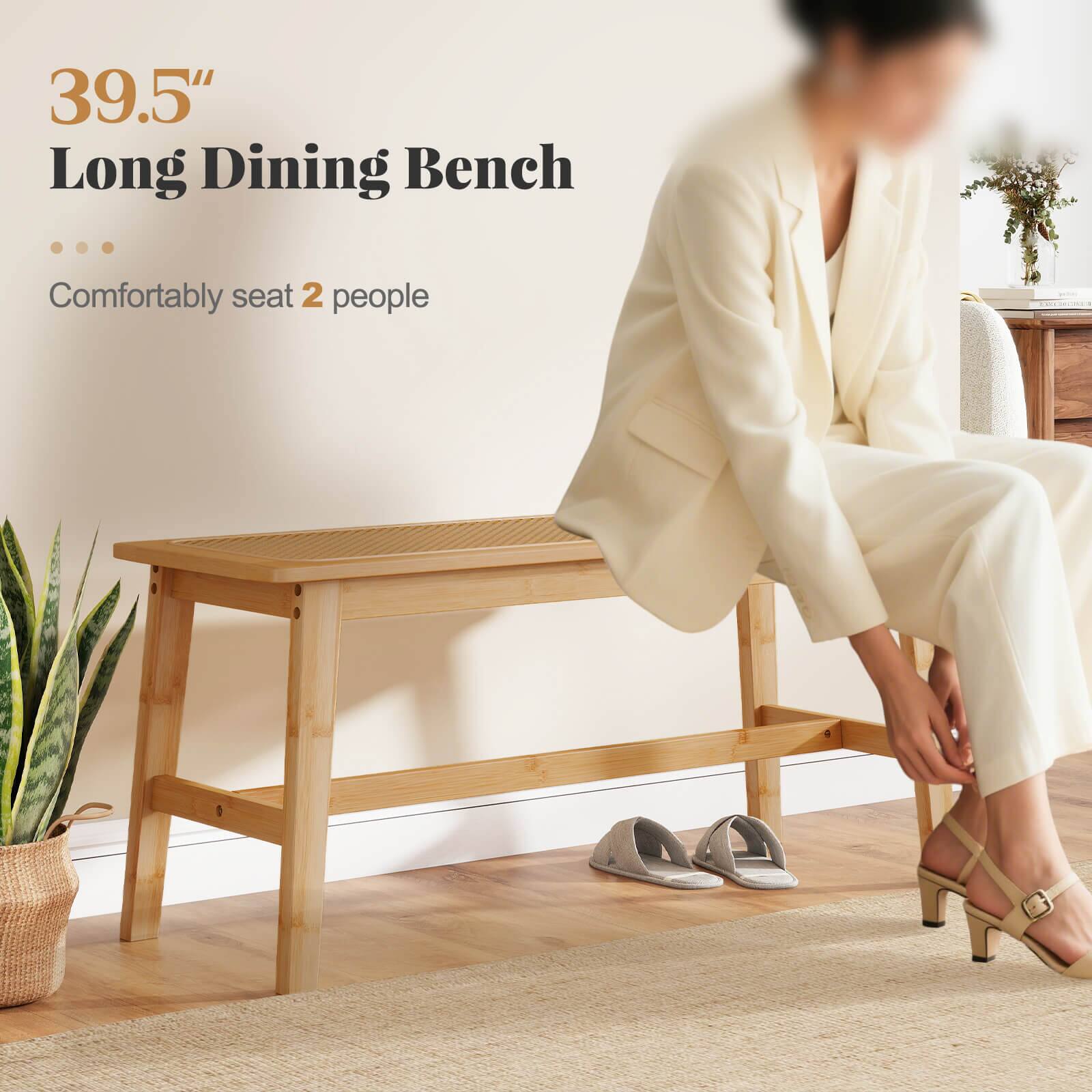 39.5" Long Dining Bench  
Comfortably seat 2 people