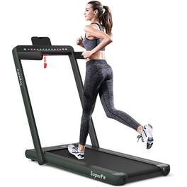 Kadyn - Electric Treadmill, Walking Jogging Machine,2-in-1 Electric Motorized Health and Fitness Folding Treadmill - Green