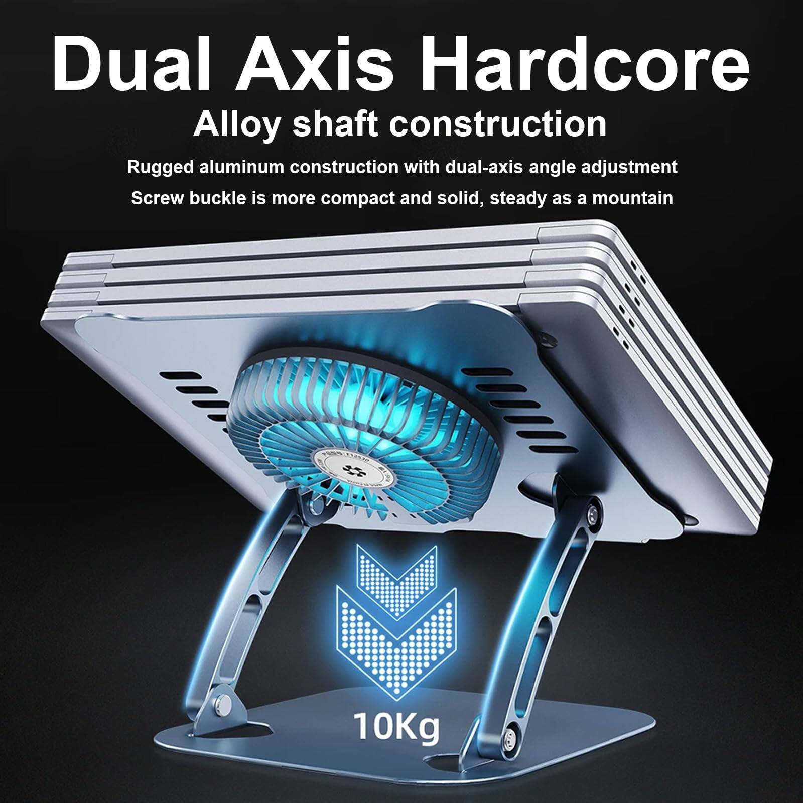Dual Axis Hardcore  
Alloy shaft construction  
Rugged aluminum construction with dual-axis angle adjustment  
Screw buckle is more compact and solid, steady as a mountain  
10Kg