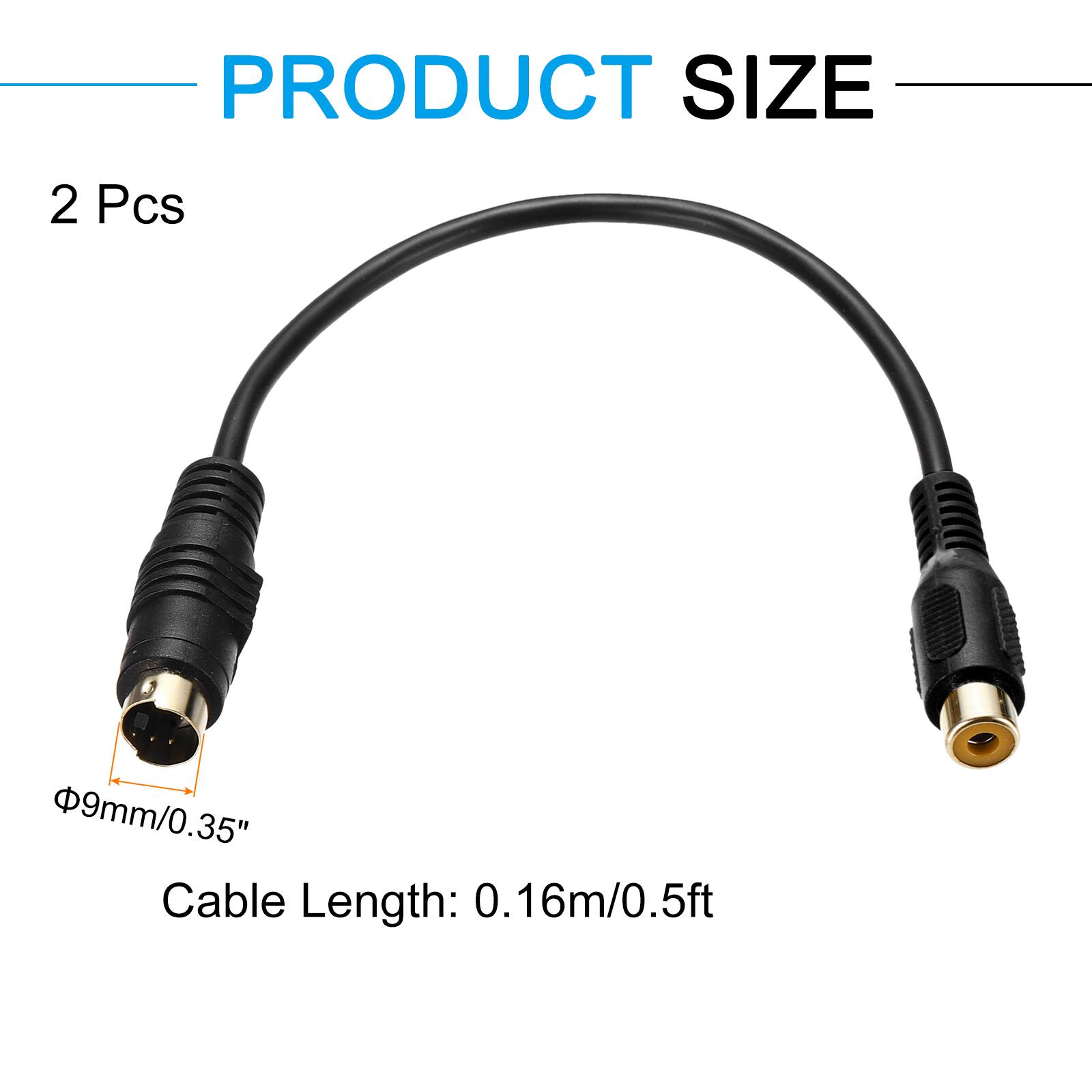PRODUCT SIZE  
2 Pcs  
Φ9mm/0.35"  
Cable Length: 0.16m/0.5ft