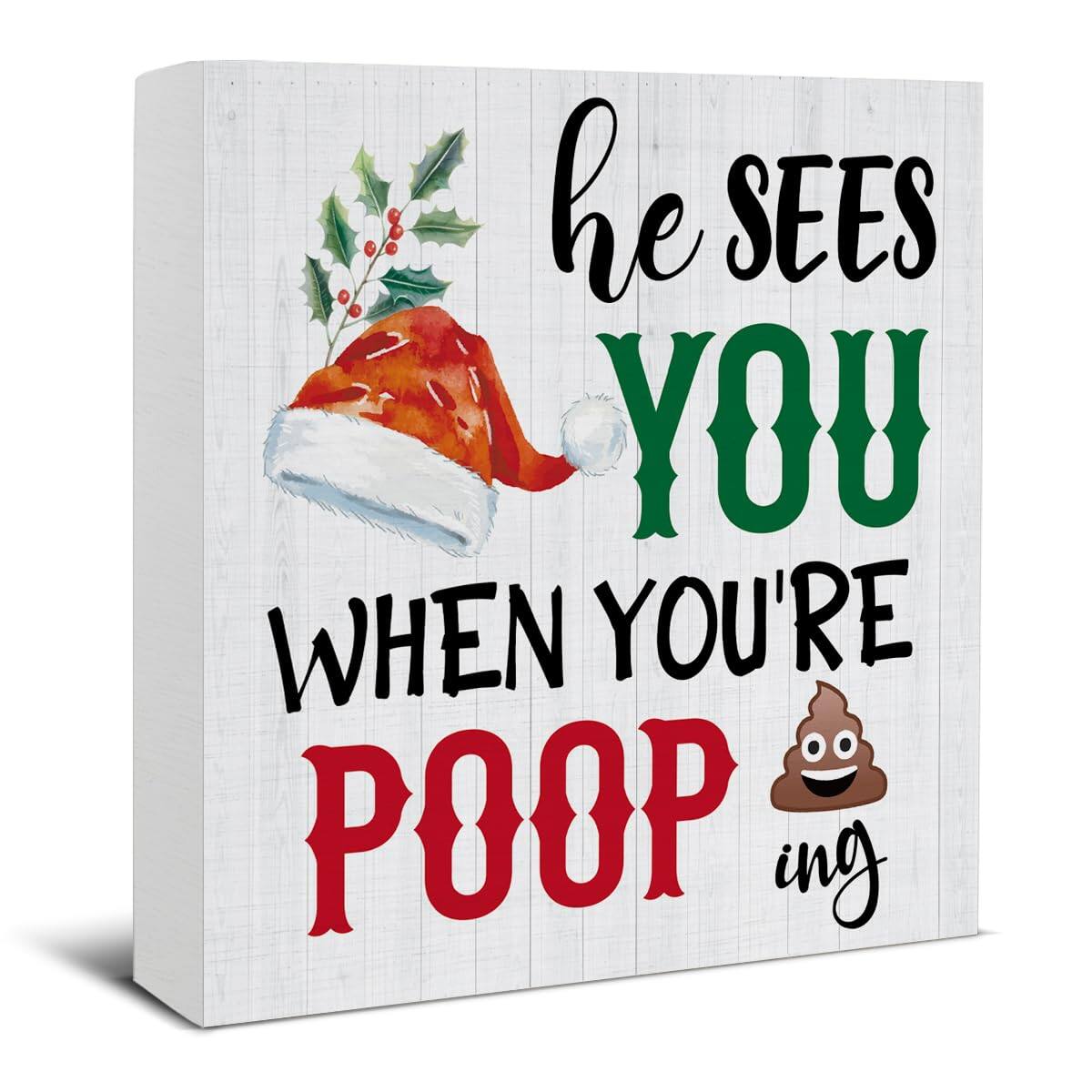 Fun Gag Gifts Crappiest Gift | Funny Gag Gifts | Christmas | Embroidered Toilet Paper Paper Christmas Gift Bags
