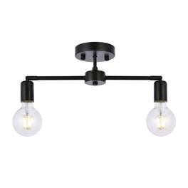 Living District - Zane 2 lights flush mount - Black