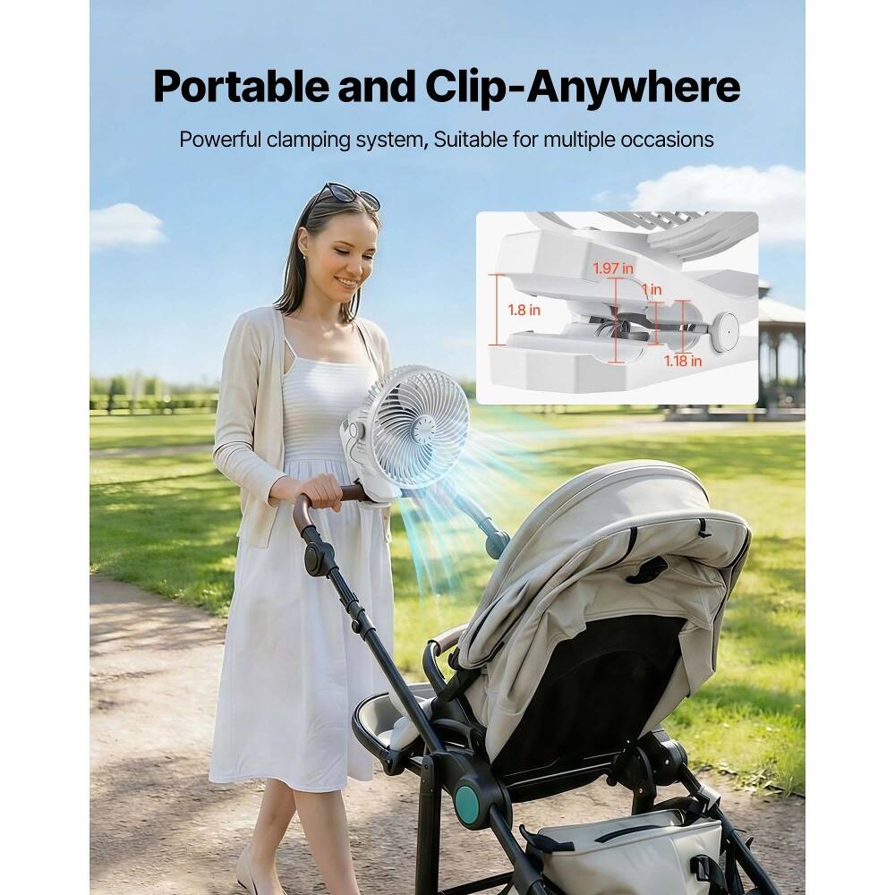 Portable and Clip-Anywhere  
Powerful clamping system, Suitable for multiple occasions  
1.8 in  
1.97 in  
1 in  
1.18 in