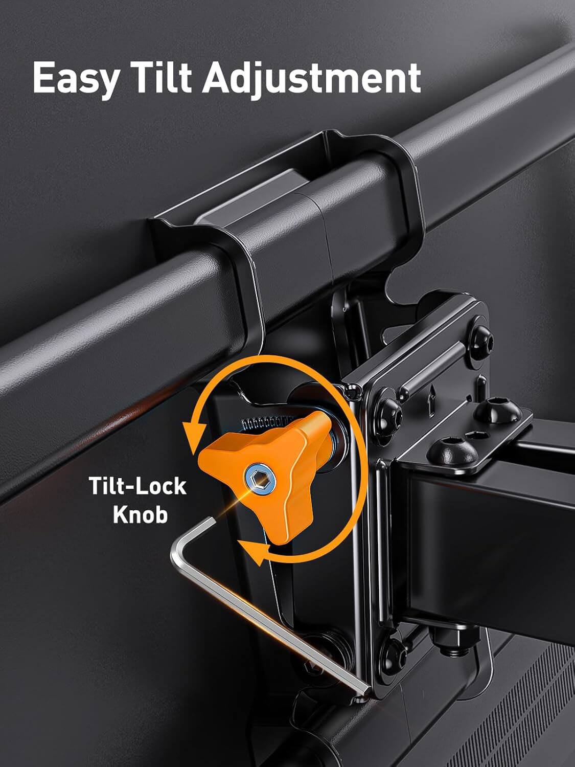 Easy Tilt Adjustment  
Tilt-Lock Knob