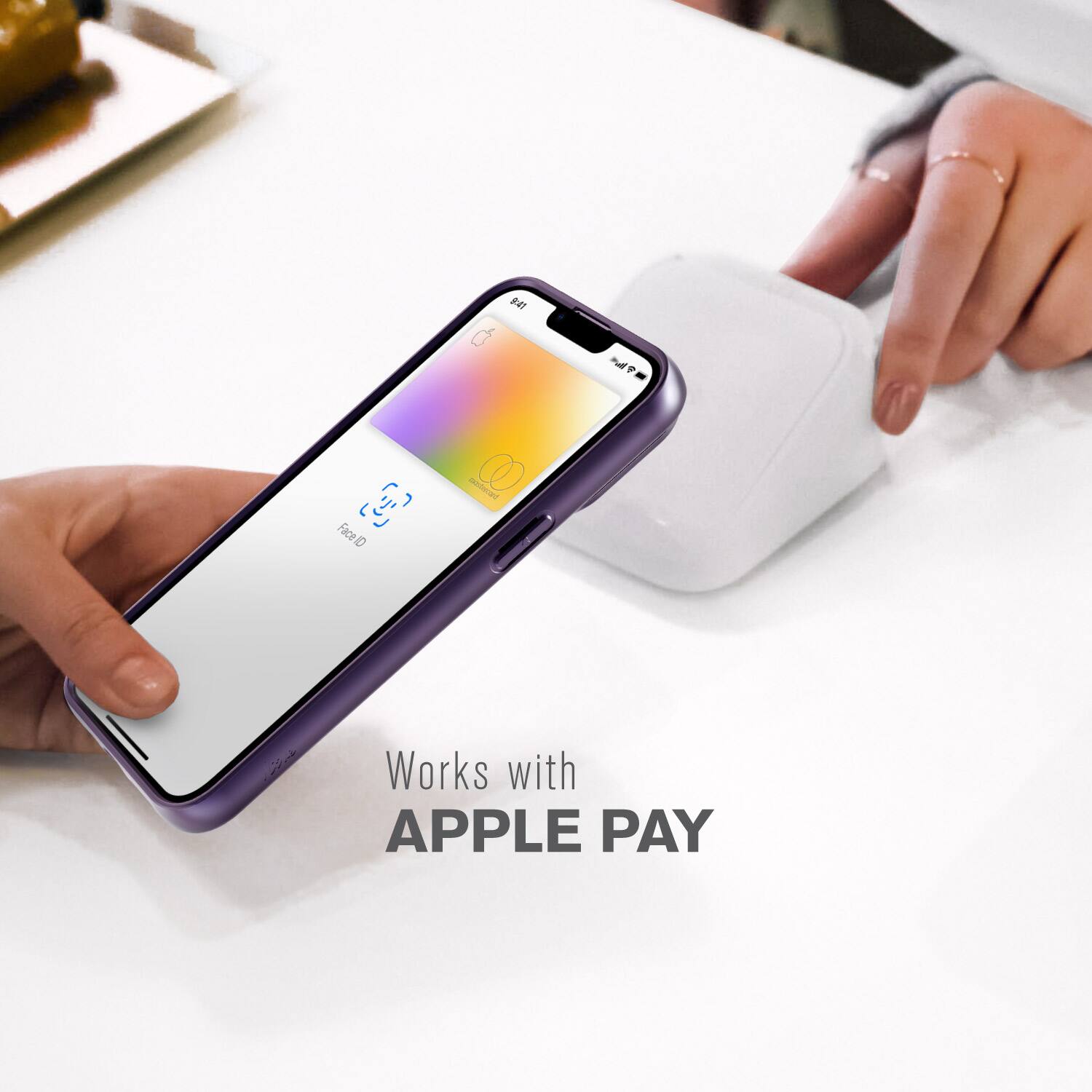 4 -T P E FaceD Saseved 0 Works with APPLE PAY