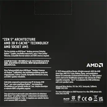 AMD Ryzen 9 9950X3D2 Dual Edition 16 Core 32 Thread 4.3GHz (5.6GHz AMD Ryzen 9 9950X3D2 Dual Edition 16 Core 32 Thread 4.3GHz (5.6GHz