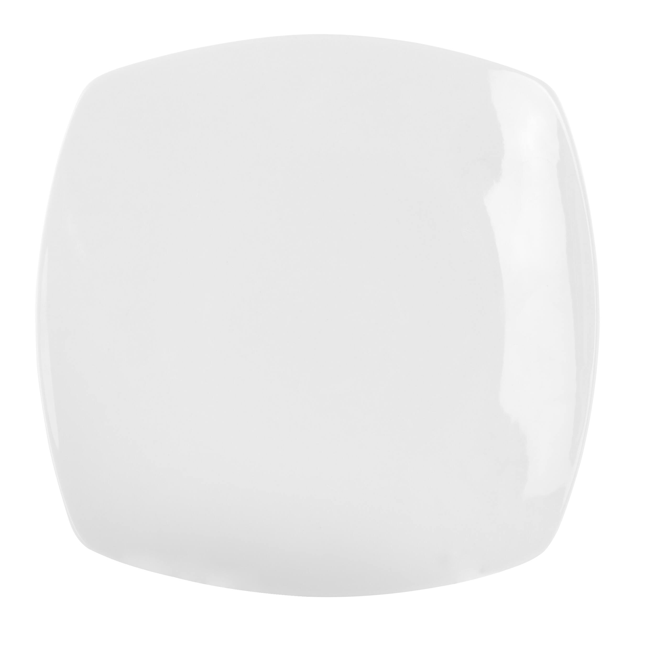 Alt View 4. Gibson - Zen Buffetware 16 piece Square Dinnerware Set - White.