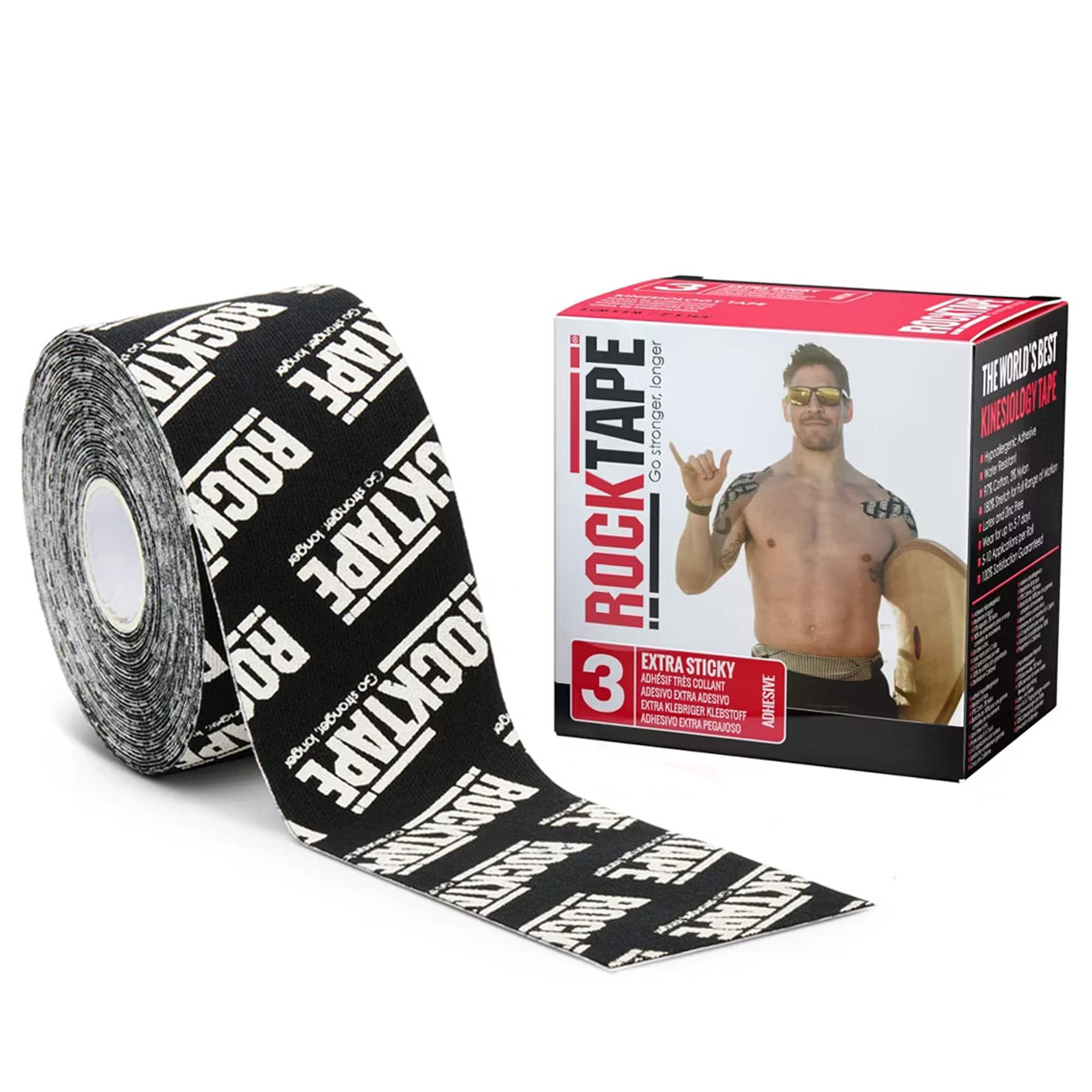 RockTape - Standard Extra Sticky Athletic Tape - Logo Black price history on PriceWatchPro