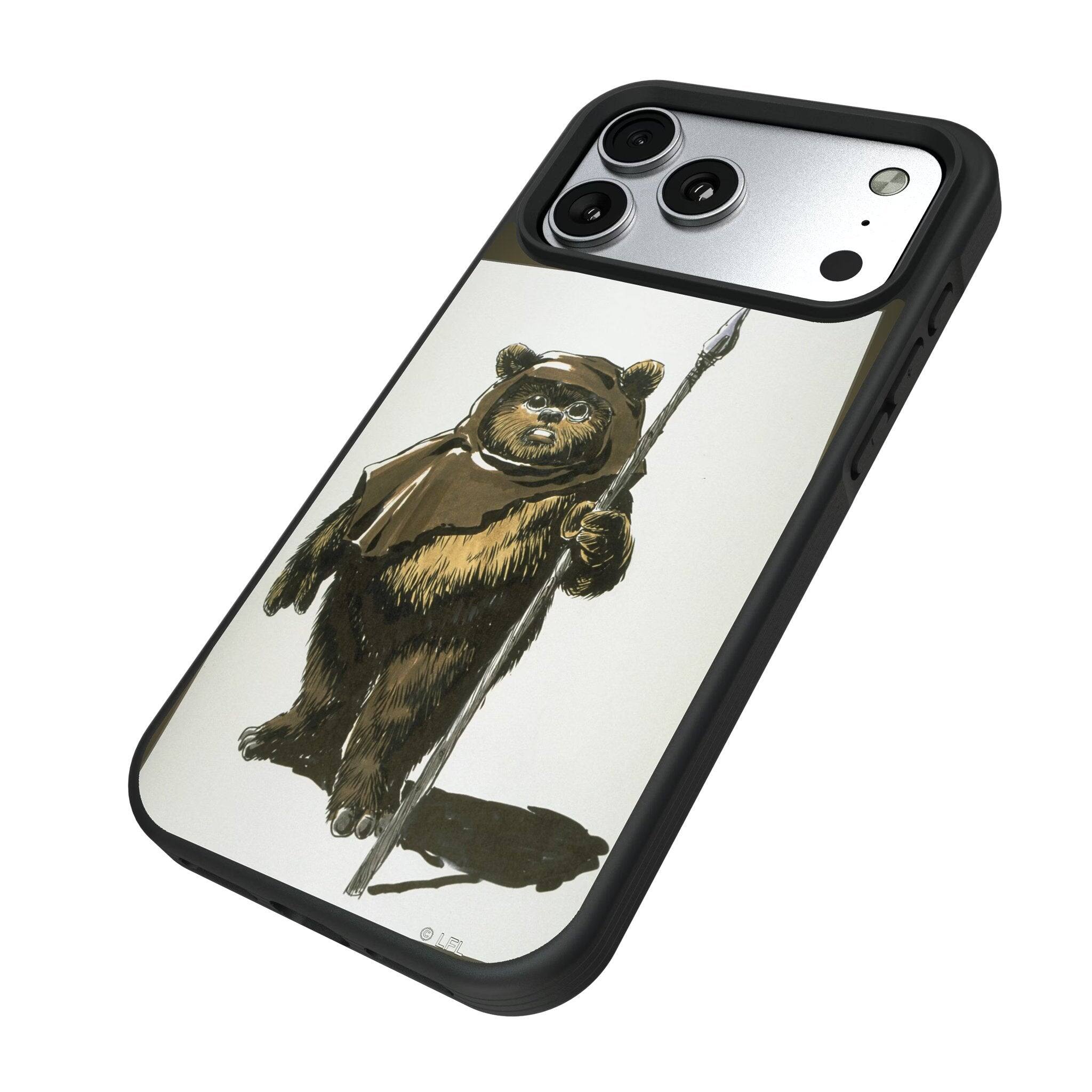 Angle. Keyscaper - Star Wars: Return of the Jedi Portrait Bump Phone Case - Apple iPhone Air - Ewok.