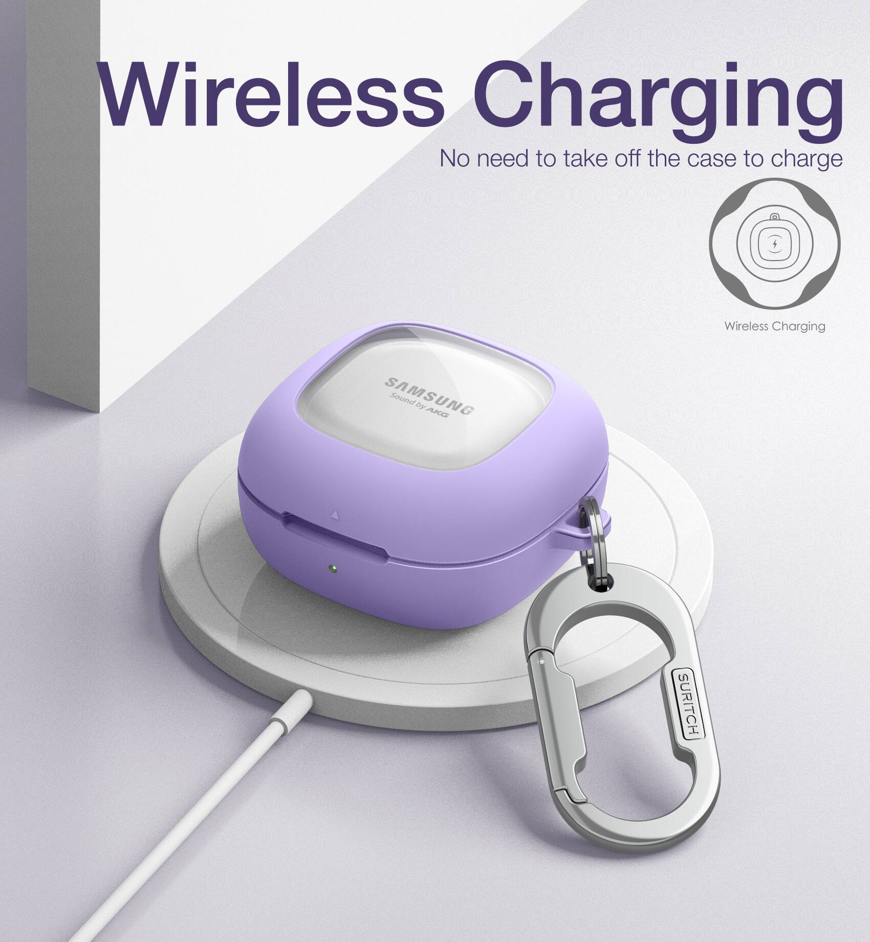 Wireless Charging  
No need to take off the case to charge  

Wireless Charging  
SAMSUNG  
Sound of AKA  

SURITCH