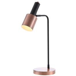 Jonathan Y - Brady 22" Metal LED Task Table Lamp - Copper/Black