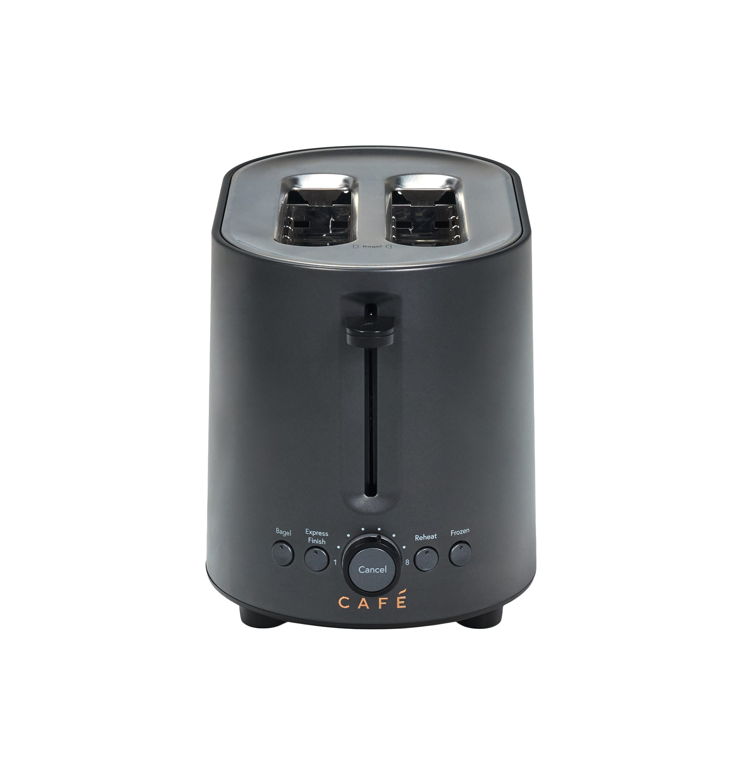 Café - Express Finish 2-Slice Toaster with Extra Wide Slots and 4 Preset Toasting Functions - Matte Black