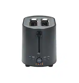 Café - Express Finish 2-Slice Toaster with Extra Wide Slots and 4 Preset Toasting Functions - Matte Black
