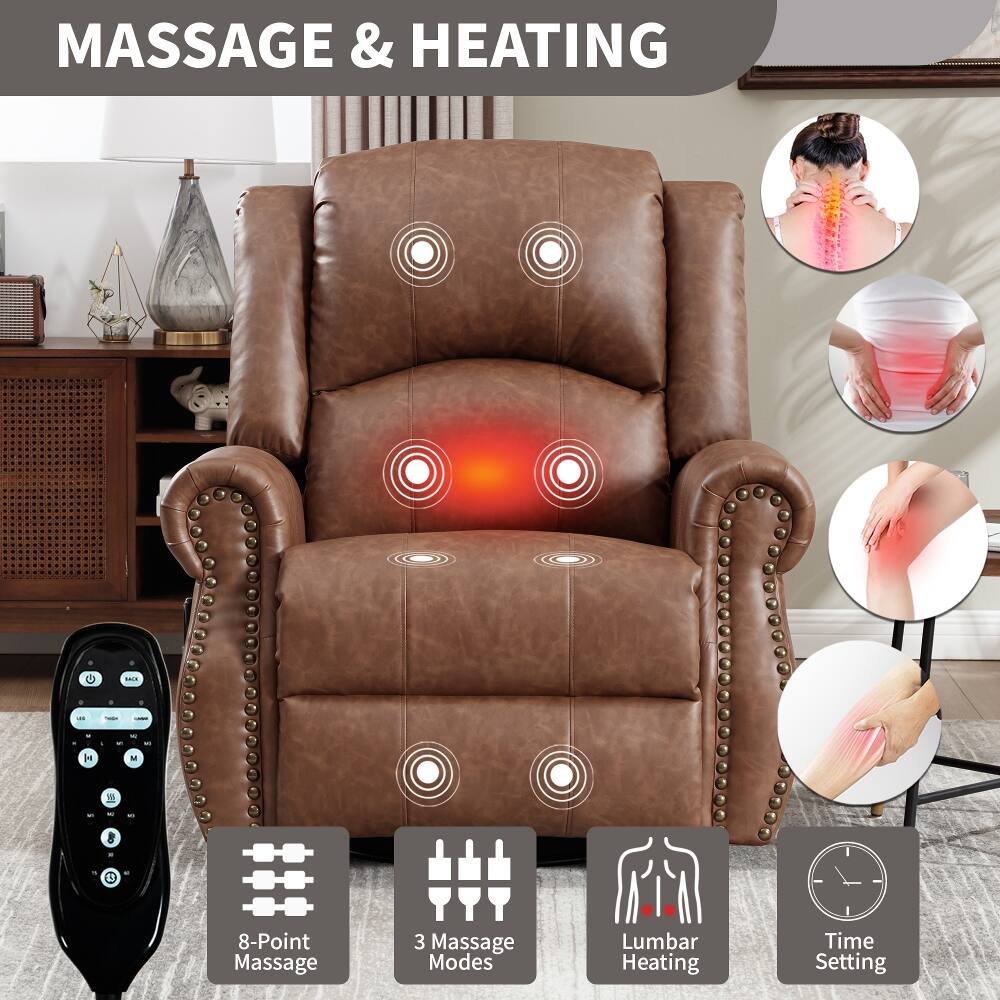 MASSAGE & HEATING

BACK

8-Point Massage
3 Massage Modes
Lumbar Heating
Time Setting