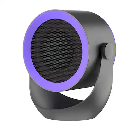 Front. Cluzine - Mini PTC Heater, 98% Thermal Efficiency, 7-Blade Fan, Overheat Protection, for Home Office Desk.