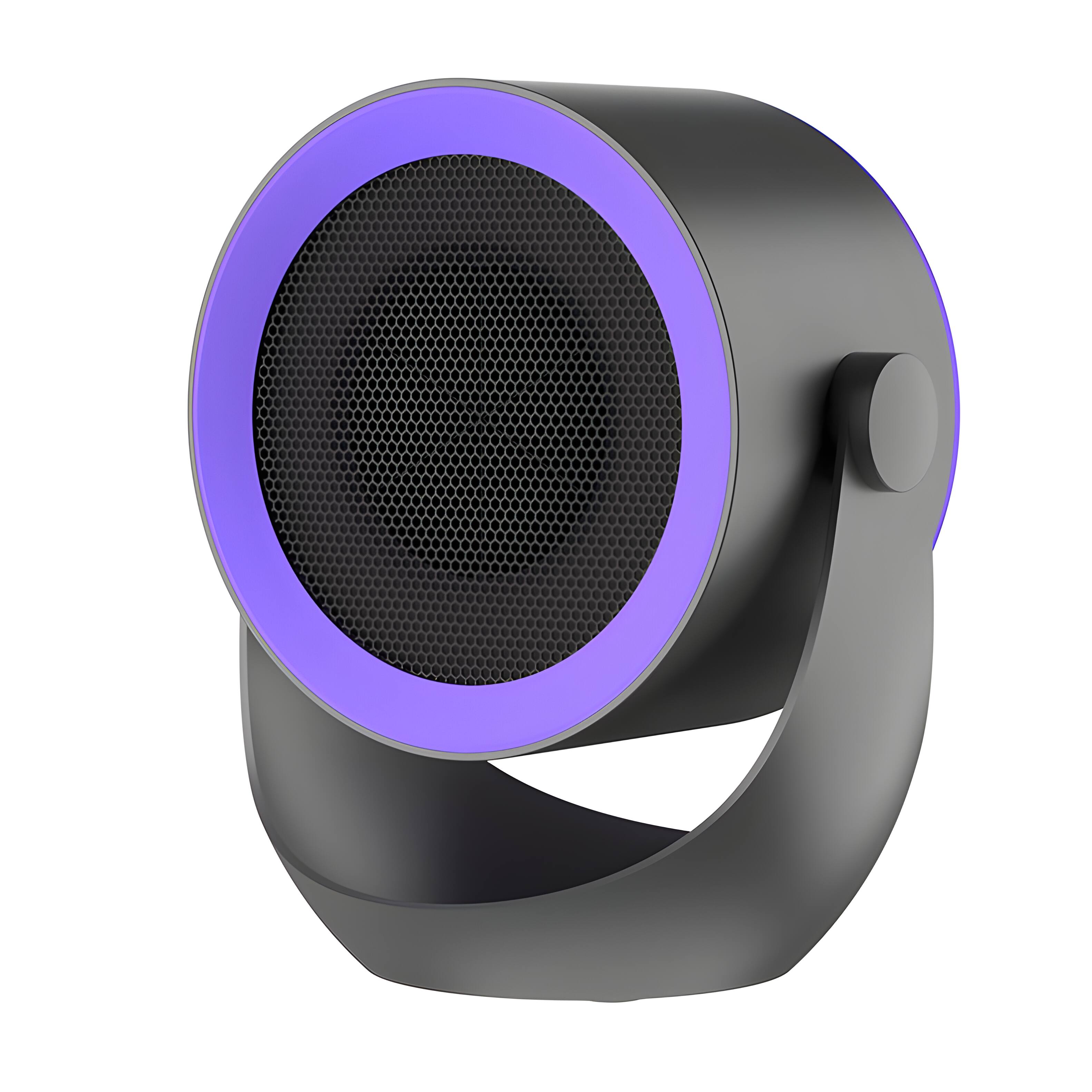 Front. Cluzine - Mini PTC Heater, 98% Thermal Efficiency, 7-Blade Fan, Overheat Protection, for Home Office Desk.