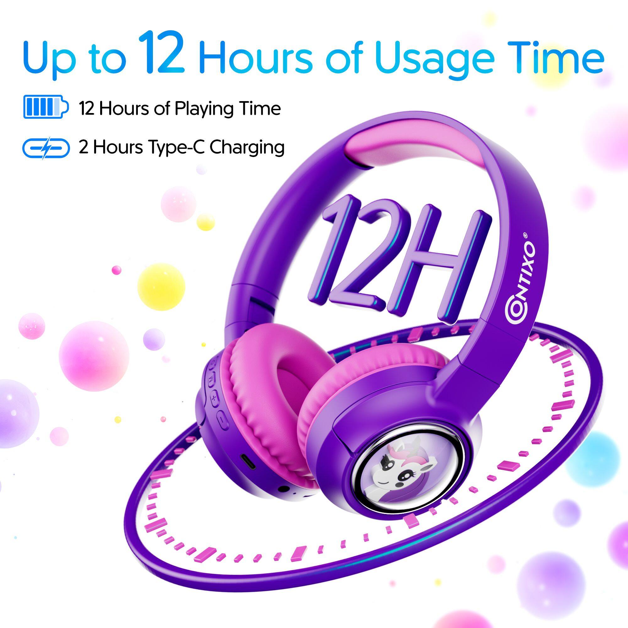 Up to 12 Hours of Usage Time
12 Hours of Playing Time
2 Hours Type-C Charging
12H CONTIXO