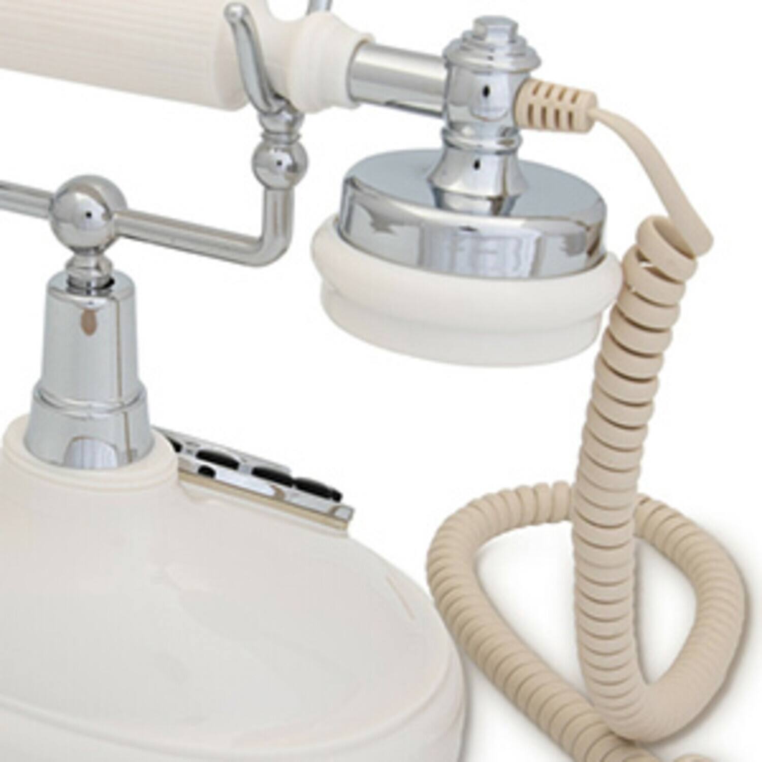 Alt View 1. PopMarket - GPO Retro GPOOPLPBCR Opal Classic Desktop Push Button Telephone - Cream   - MISC ACCESSORY - White.