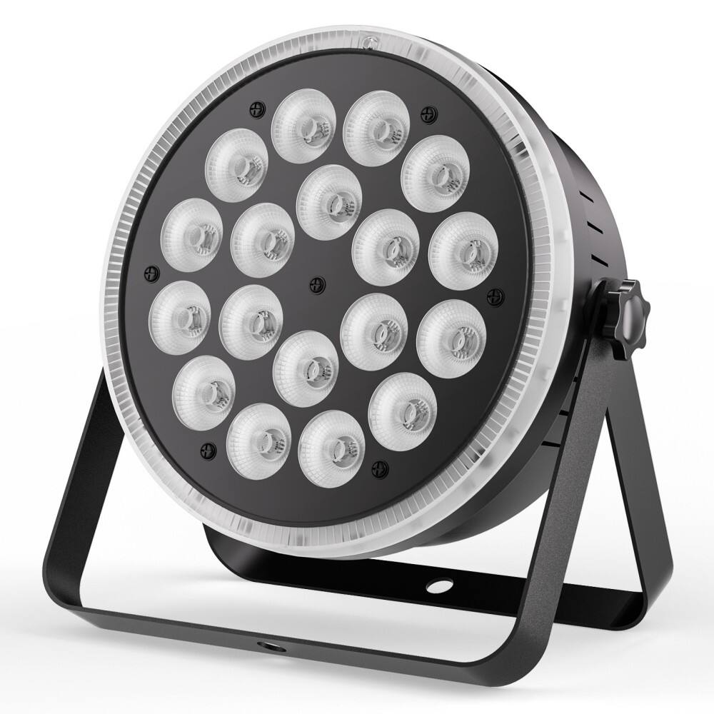 Front. UKing - 120W 18 LED PAR Can Stage Lighting RGBW DMX Club DJ Disco Party Show Bar Light.