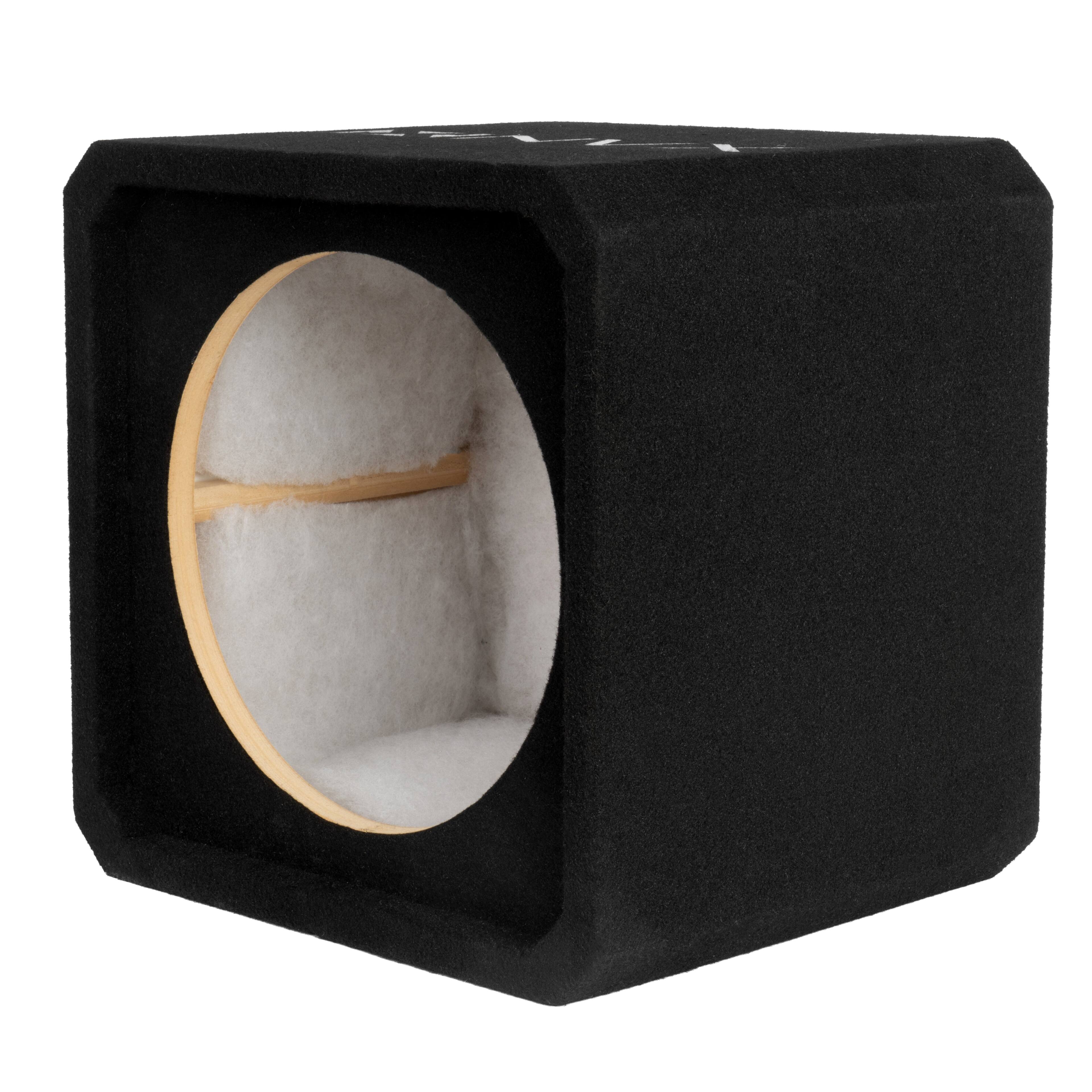 Left. NVX - NE121S Single 12" Sealed 3/4" MDF Subwoofer Enclosure.