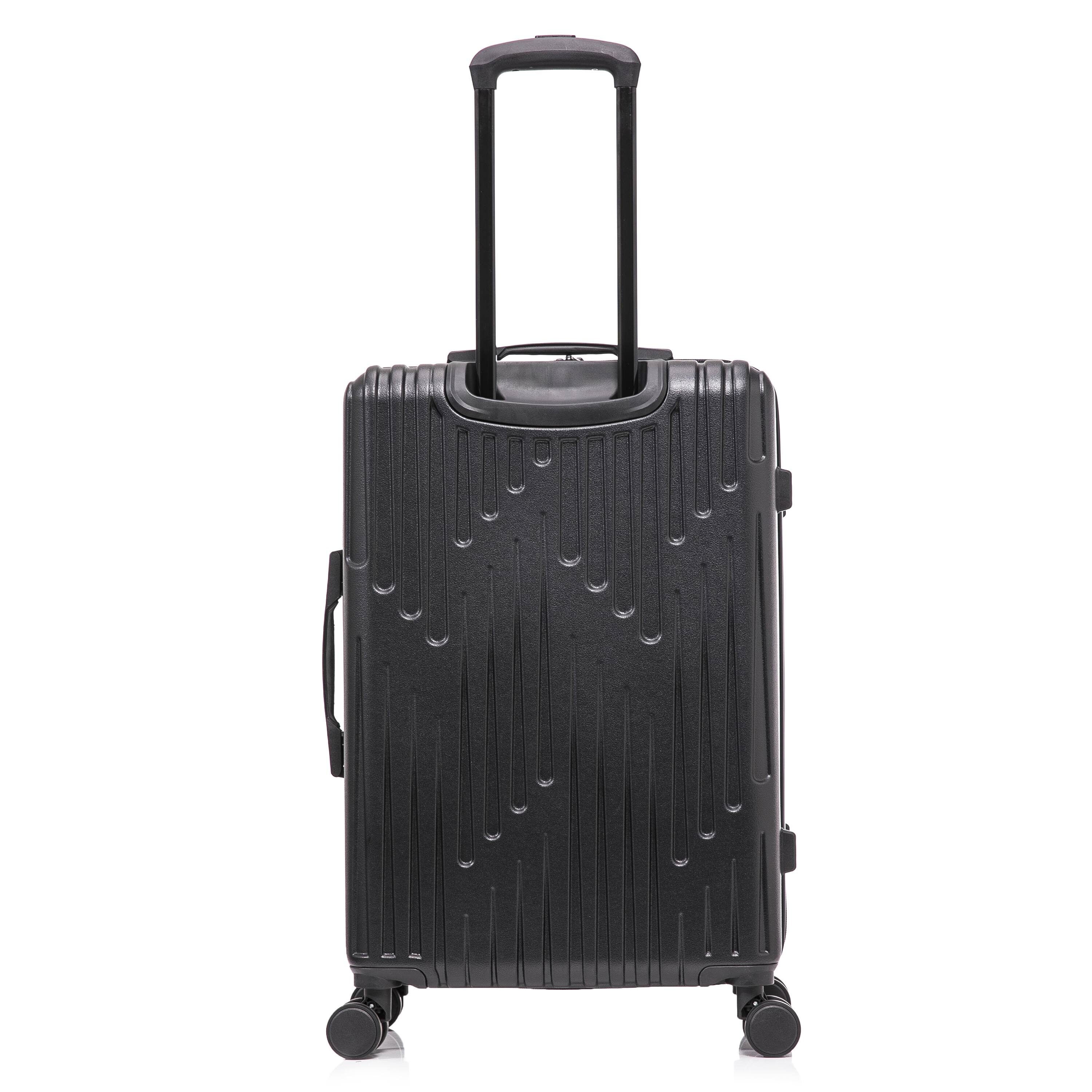 Alt View 1. InUSA - Drip lightweight hardside spinner luggage 24" - BLACK.