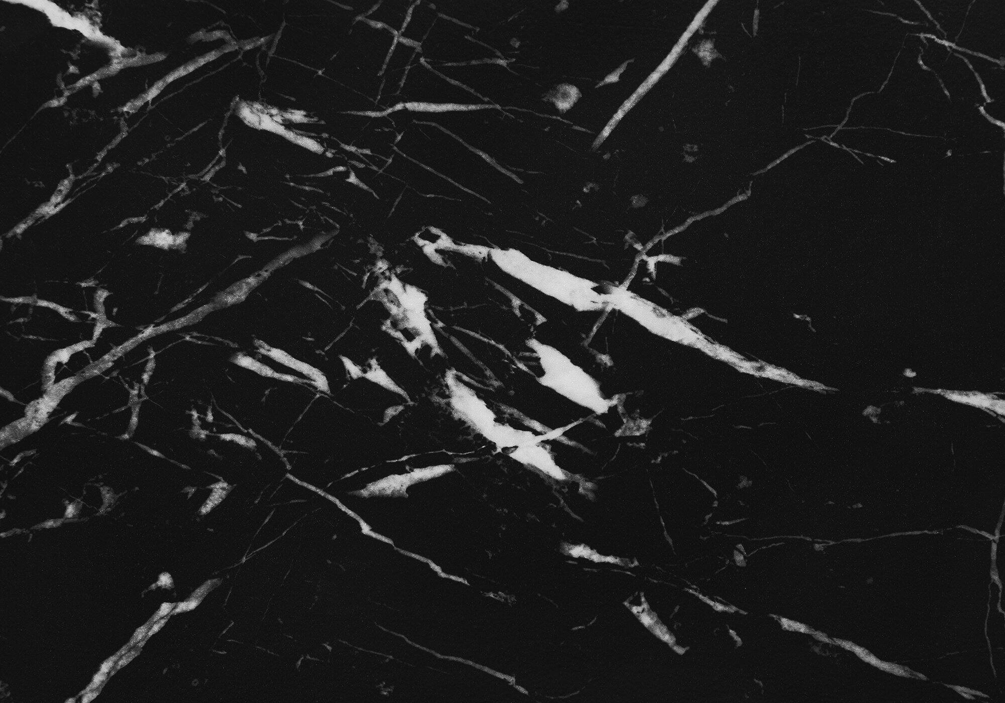 Alt View 1. TinyHomie - Accent Table Console Entryway Narrow Sofa Living Room Bedroom Black Marble Look Black Metal Contemporary Modern - Black.