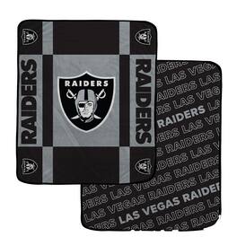 Pegasus - Las Vegas Raiders 60- x 70- Reverse Block Double-Sided Ultra Cozy Blanket - Multicolor