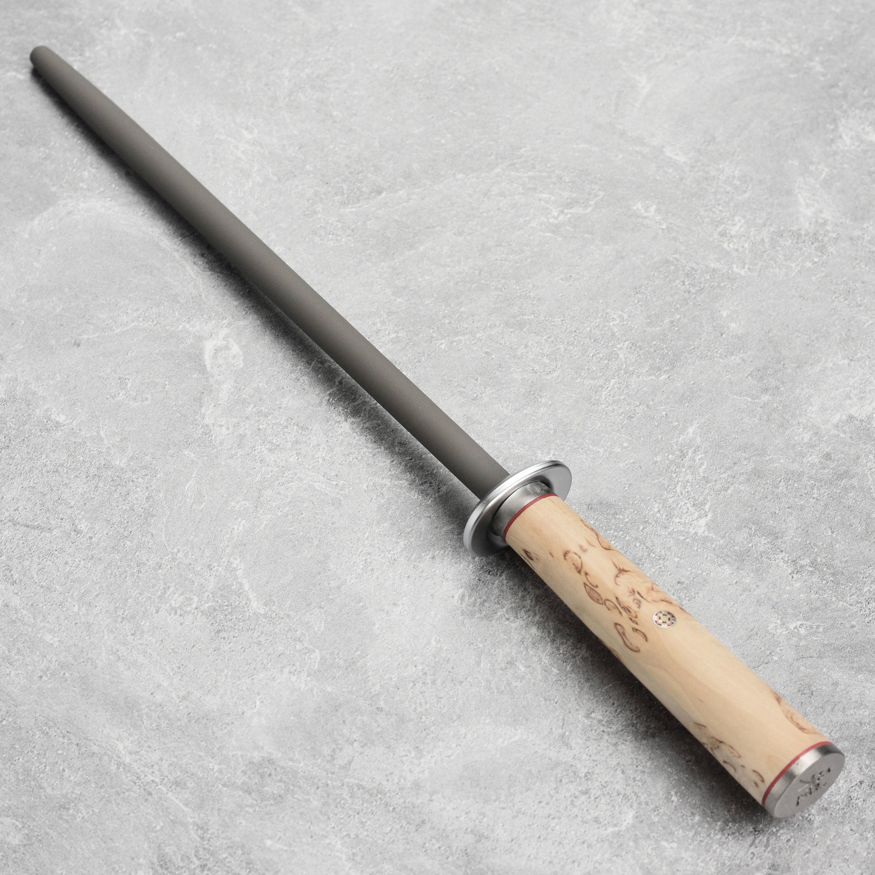 Alt View 3. Miyabi - Miyabi Birchwood 9-inch Sharpening Steel - Stainless Steel.